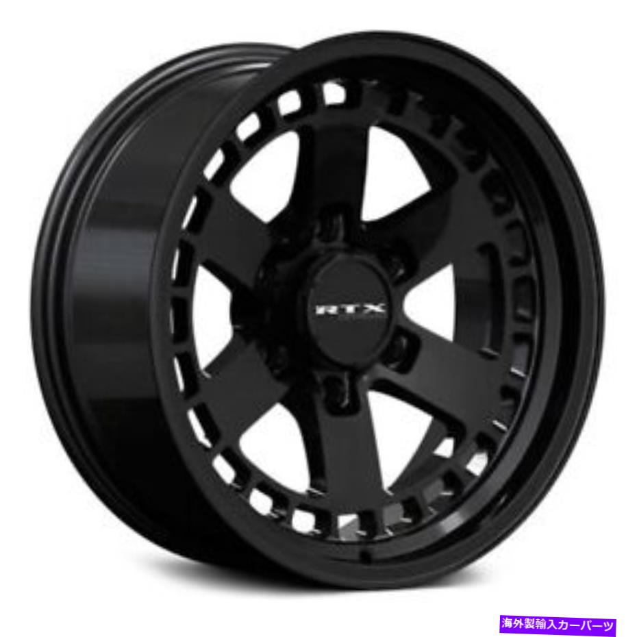 ホイール　４本セット rtx ozarkホイール18x9（0、6x135、87.1）4のブラックリムセット RTX OZARK Wheels 18x9 (0, 6x135, 87.1) Black Rims Set of 4【並行輸入品】