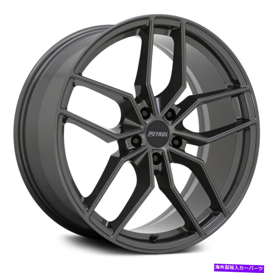 ホイール　４本セット ガソリンP5Cホイール20x8.5（40、5x112、66.56）4のガンメタルリムセット Petrol P5C Wheels 20x8.5 (40, 5x112, 66.56) Gunmetal Rims Set of 4【並行輸入品】