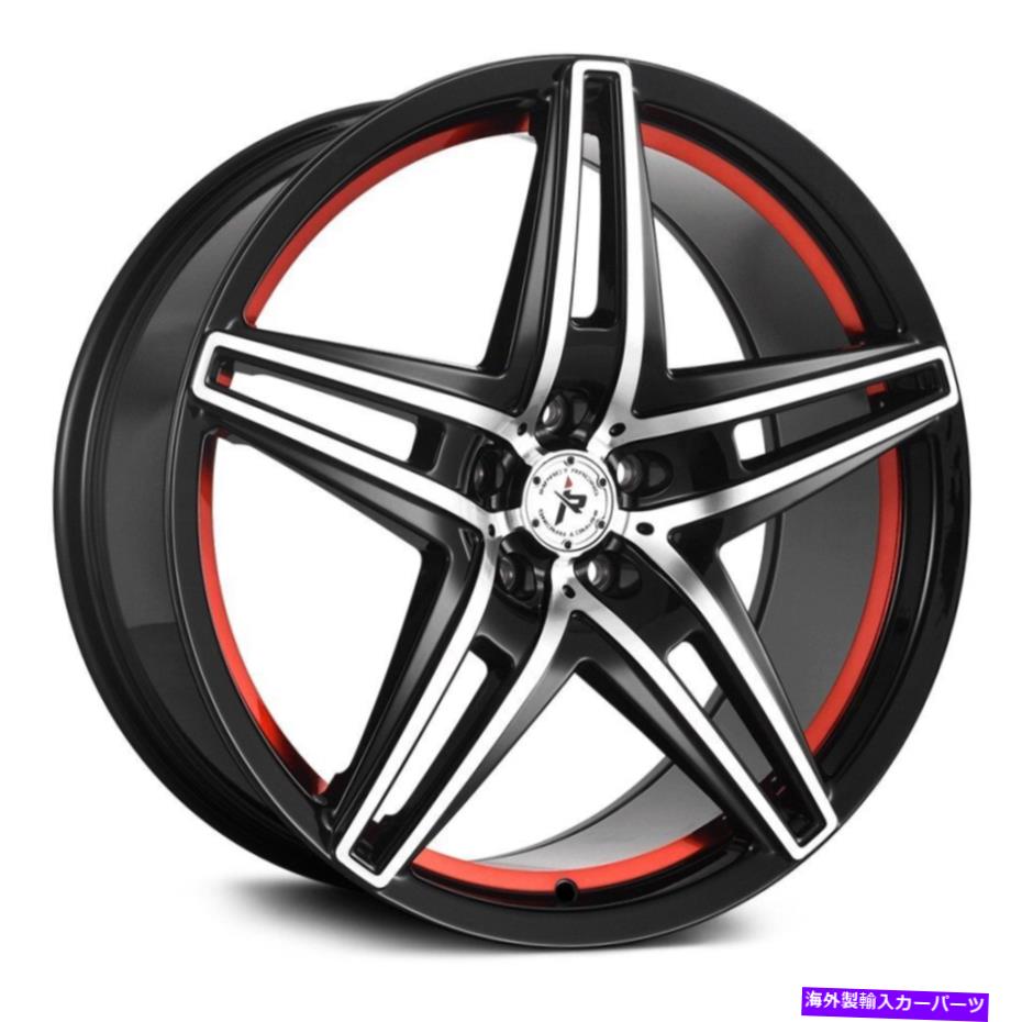 ホイール　４本セット 衝撃道路604ホイール20x8.5（35、5x114.3、73.1）4のブラックリムセット Impact Off Road 604 Wheels 20x8.5 (35, 5x114.3, 73.1) Black Rims Set of 4【並行輸入品】｜Us Custom Parts Shop USDM