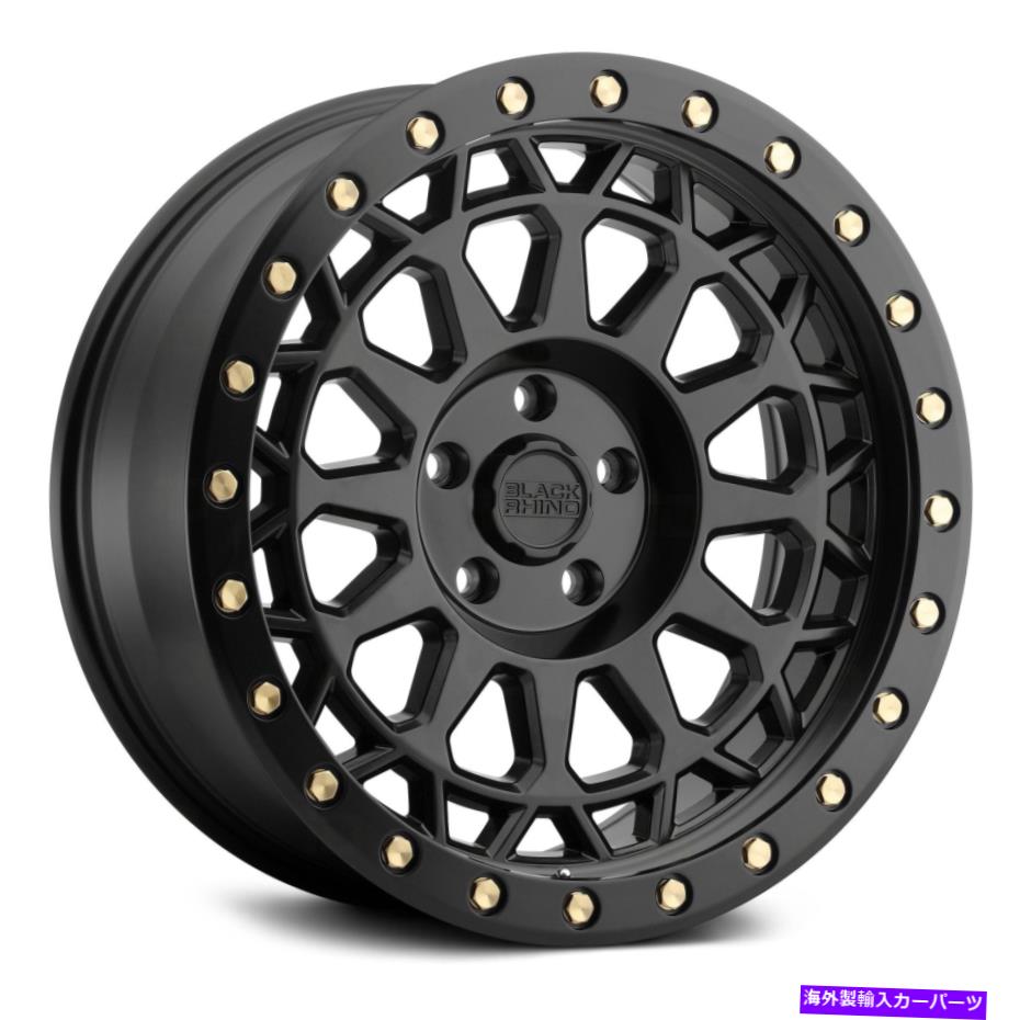 ホイール　４本セット ブラックサイムプリムホイール17x9（0、8x165.1、122.4）4のブラックリムセット Black Rhino PRIMM Wheels 17x9 (0, 8x165.1, 122.4) Black Rims Set of 4【並行輸入品】｜Us Custom Parts Shop USDM