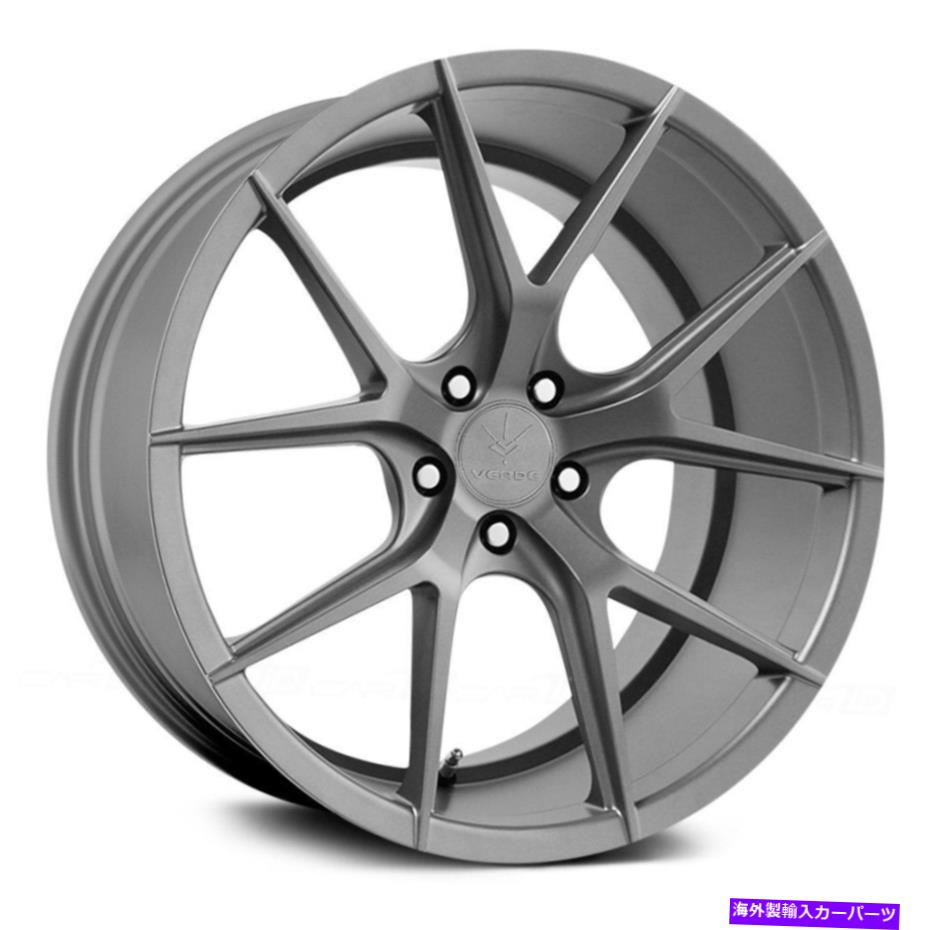 ホイール　４本セット Verde V99軸ホイール19x8.5（38、5x114.3、74.1）4のグラファイトリムセット Verde V99 AXIS Wheels 19x8.5 (38, 5x114.3, 74.1) Graphite Rims Set of 4【並行輸入品】