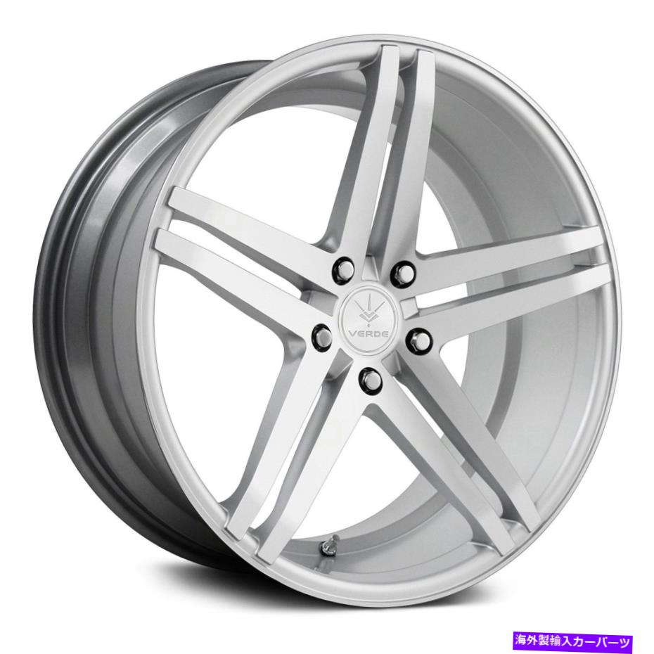 ホイール 4本セット Verde V39 Parallaxホイール20x9(38、5x108、74.1)4のシルバーリムセット Verde V39 PARALLAX Wheels 20x9 (38, 5x108, 74.1) Silver Rims Set of 4【並行輸入品】