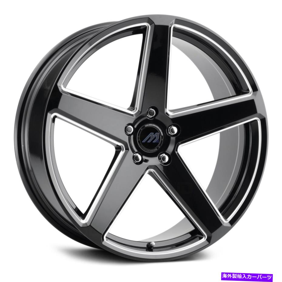 ホイール 4本セット Mach MF15ホイール20x9(35、5x120.65、72.56)4のブラックリムセット MACH MF15 Wheels 20x9 (35, 5x120.65, 72.56) Black Rims Set of 4【並行輸入品】|Us Custom Parts Shop USDM
