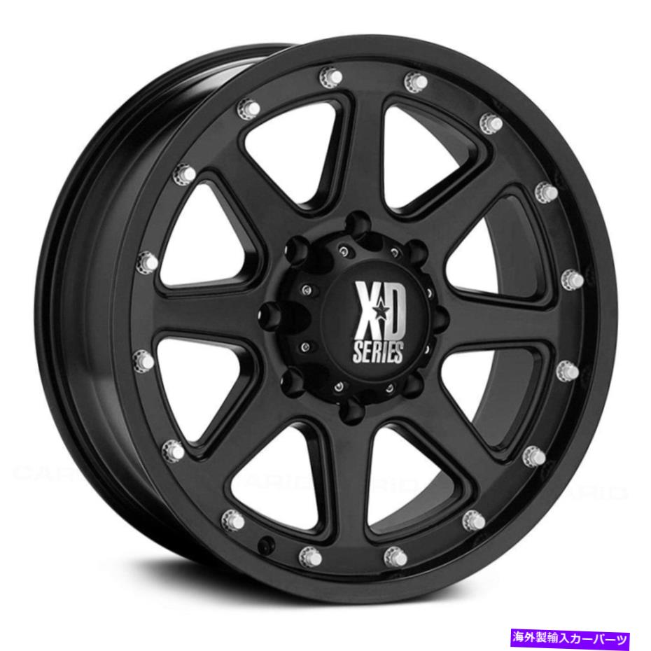 ホイール　４本セット XDシリーズXD798中毒ホイール17x9（-12、5x127、78.1）4のブラックリムセット XD Series XD798 ADDICT Wheels 17x9 (-12, 5x127, 78.1) Black Rims Set of 4【並行輸入品】
