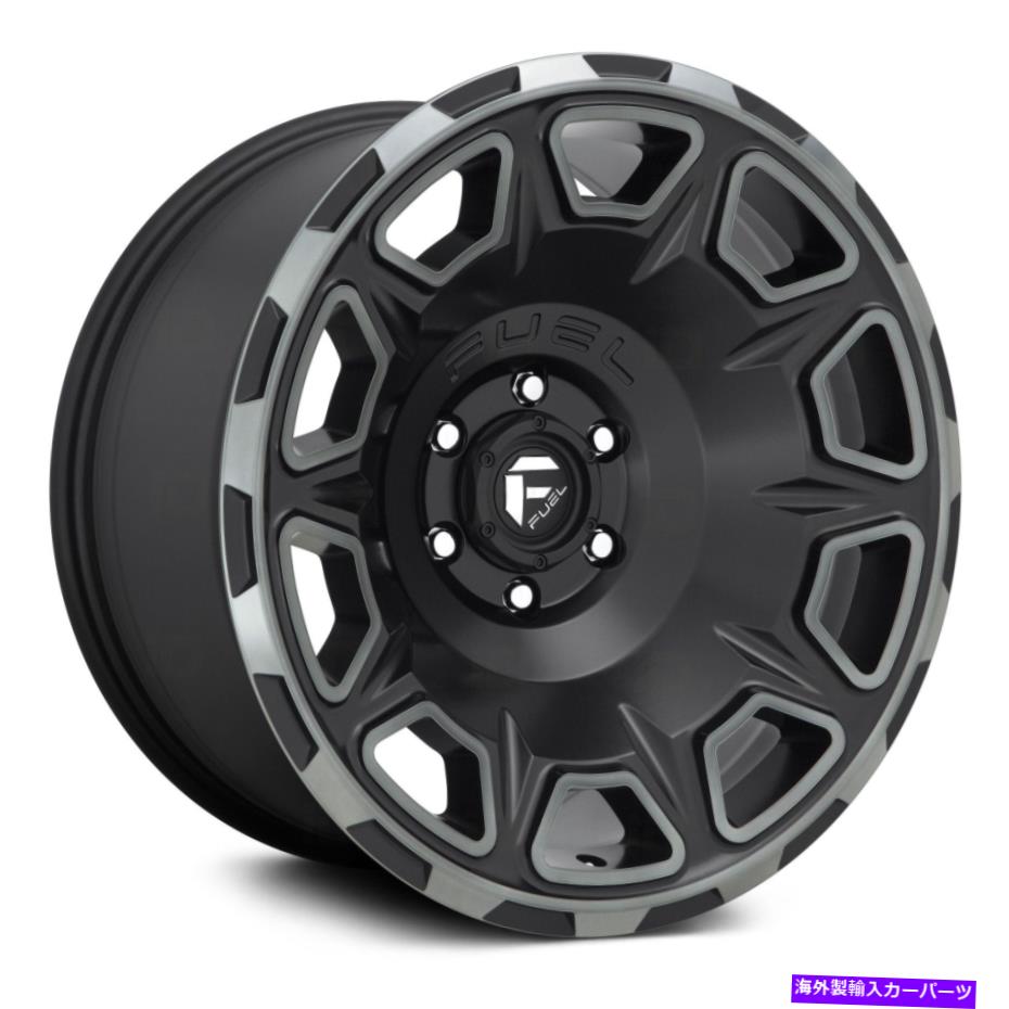 ホイール　４本セット Fuel D686 Vengeance 1PCホイール20x10（-18、8x180、124.2）4のブラックリムセット Fuel D686 VENGEANCE 1PC Wheels 20x10 (-18, 8x180, 124.2) Black Rims Set of 4【並行輸入品】