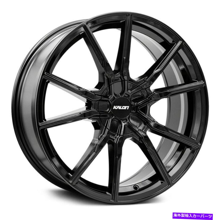 ホイール 4本セット Kalon Pyroホイール20x8.5(38、5x114.3、73)4のブラックリムセット Kalon Pyro Wheels 20x8.5 (38, 5x114.3, 73) Black Rims Set of 4【並行輸入品】
