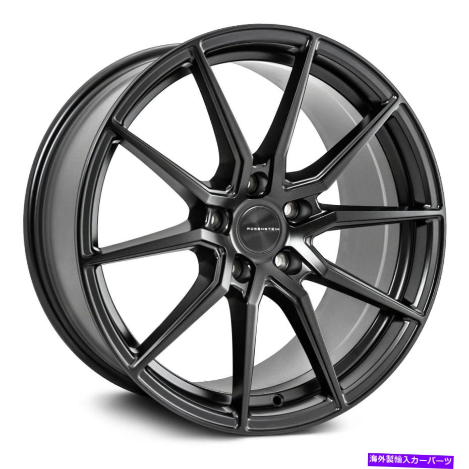 ホイール　４本セット ローゼンシュタインデルタホイール18x8.5（35、5x108、73.1）4のブラックリムセット Rosenstein DELTA Wheels 18x8.5 (35, 5x108, 73.1) Black Rims Set of 4【並行輸入品】