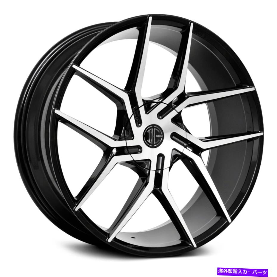 ホイール　４本セット 2crave number 51ホイール20x8.5（35、5x114.3、74.1）4のブラックリムセット 2Crave NUMBER 51 Wheels 20x8.5 (35, 5x114.3, 74.1) Black Rims Set of 4【並行輸入品】