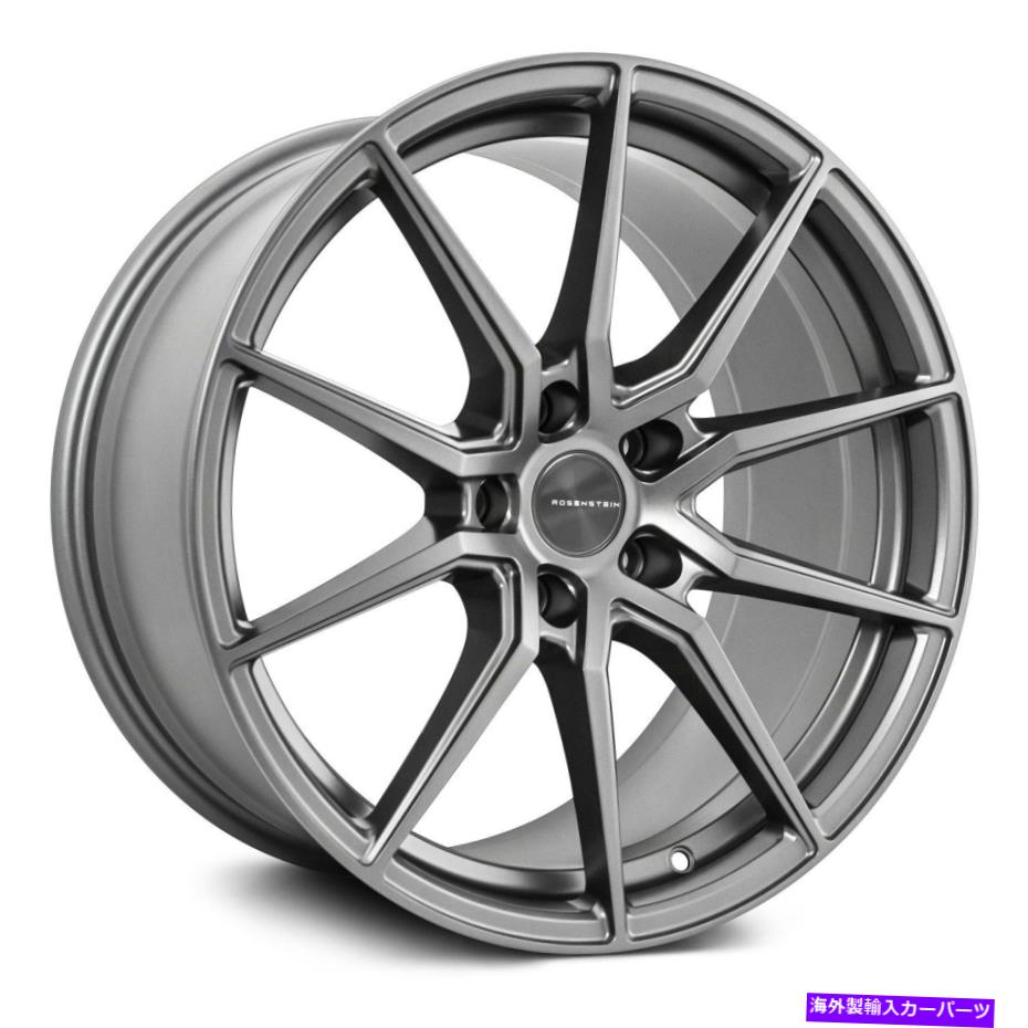 ホイール　４本セット ローゼンシュタインデルタホイール18x8.5（35、5x108、73.1）4のガンメタルリムセット Rosenstein DELTA Wheels 18x8.5 (35, 5x108, 73.1) Gunmetal Rims Set of 4【並行輸入品】