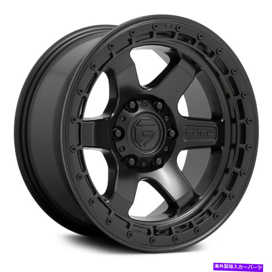 ホイール　４本セット 燃料D750ブロック1PCホイール17x9（-12、6x139.7、106.1）4のブラックリムセット Fuel D750 BLOCK 1PC Wheels 17x9 (-12, 6x139.7, 106.1) Black Rims Set of 4【並行輸入品】｜Us Custom Parts Shop USDM 322,146円