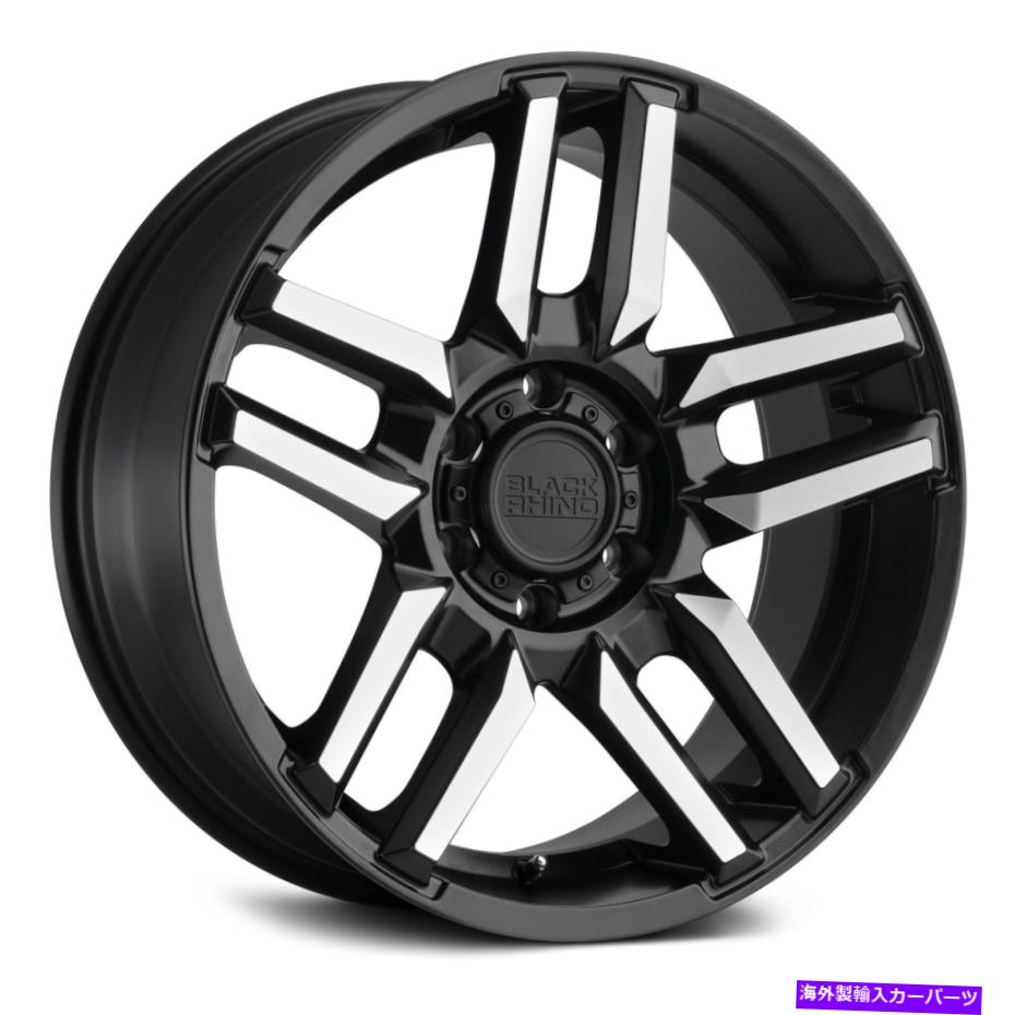 ホイール　４本セット ブラックサイメサホイール20x9（-18、5x127、71.5）4のブラックリムセット Black Rhino MESA Wheels 20x9 (-18, 5x127, 71.5) Black Rims Set of 4【並行輸入品】