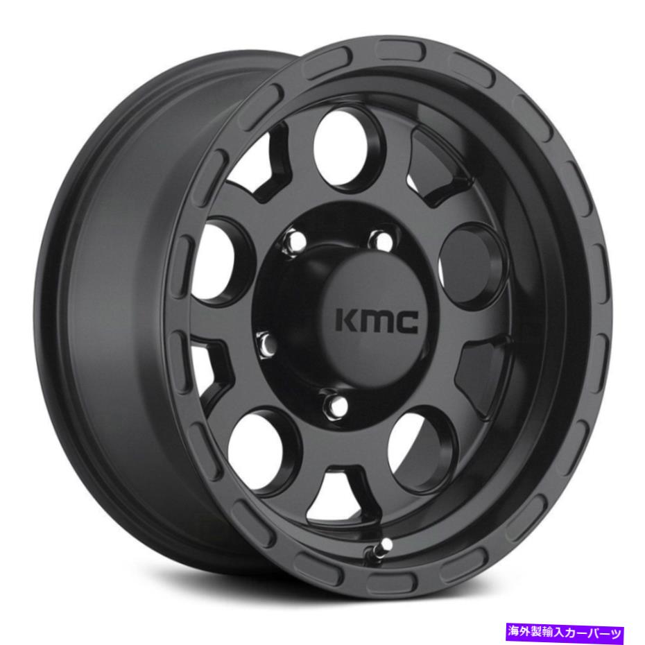 ホイール　４本セット KMC KM522エンデューロホイール18x9（0、5x127、83.7）4のブラックリムセット KMC KM522 ENDURO Wheels 18x9 (0, 5x127, 83.7) Black Rims Set of 4【並行輸入品】