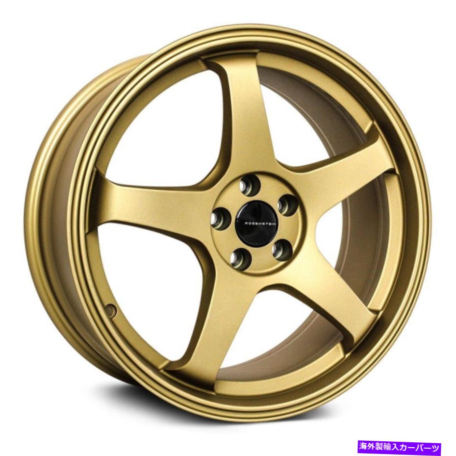 ホイール　４本セット ローゼンシュタインCRホイール18x9.5（38、5x114.3、73.1）4のゴールドリムセット Rosenstein CR Wheels 18x9.5 (38, 5x114.3, 73.1) Gold Rims Set of 4【並行輸入品】
