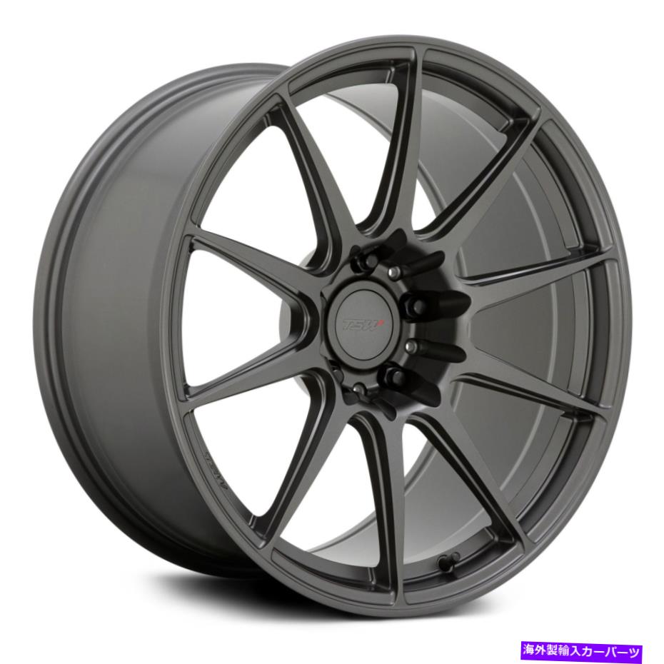 ホイール　４本セット TSW Kemora Wheels 18x8（35、5x114.3、76.1）4のGunmetal Rimsセット TSW KEMORA Wheels 18x8 (35, 5x114.3, 76.1) Gunmetal Rims Set of 4【並行輸入品】