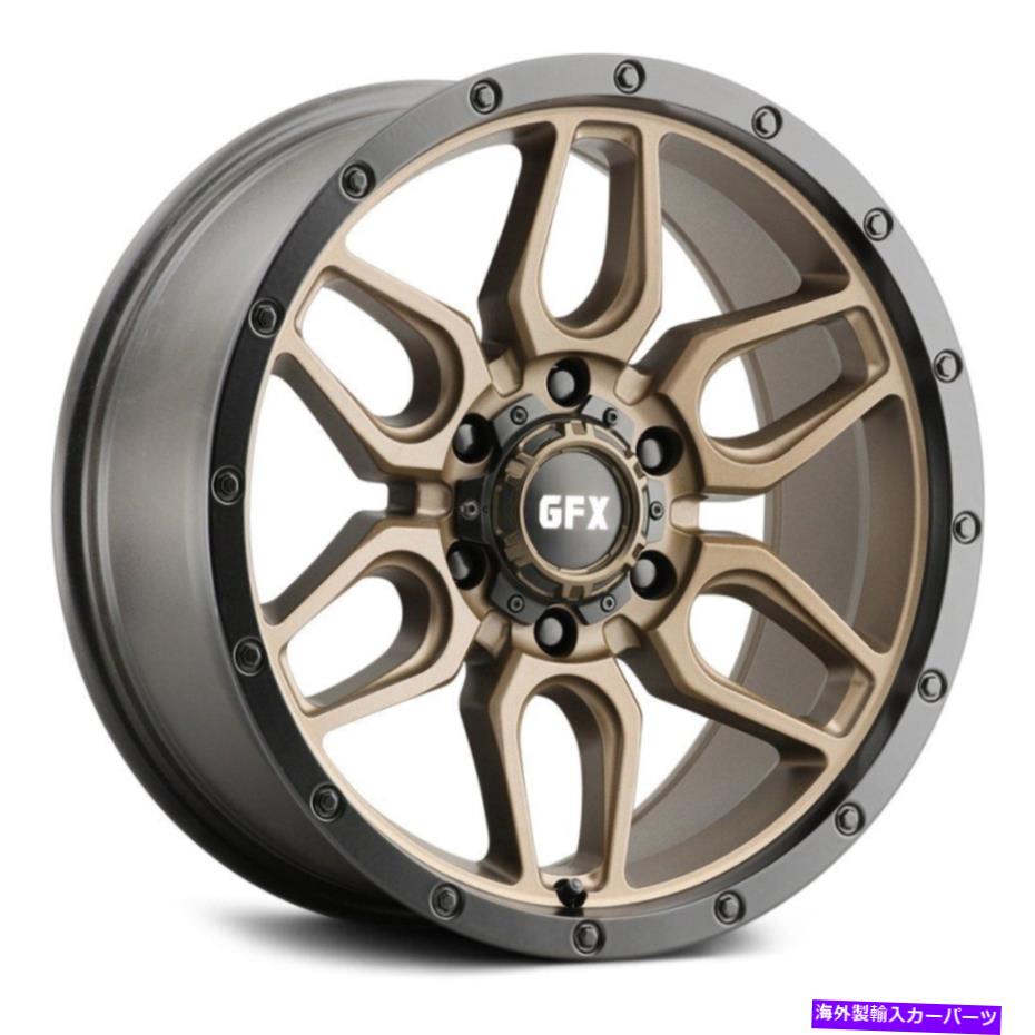 ホイール　４本セット G-FX TR18ホイール18x9（0、6x139.7、106.2）4のブロンズリムセット G-FX TR18 Wheels 18x9 (0, 6x139.7, 106.2) Bronze Rims Set of 4【並行輸入品】