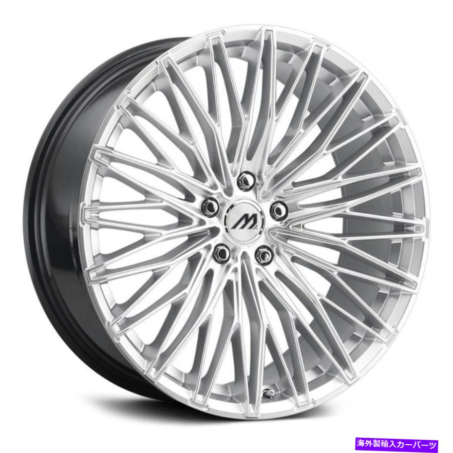 ホイール　４本セット マッハMF9ホイール20x8.5（35、5x114.3、72.56）4のシルバーリムセット MACH MF9 Wheels 20x8.5 (35, 5x114.3, 72.56) Silver Rims Set of 4【並行輸入品】