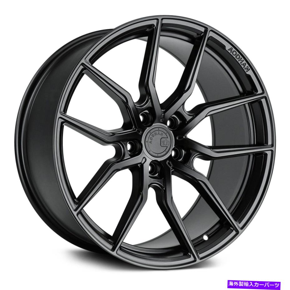 ホイール 4本セット aodhan aff01ホイール20x9(30、5x120.65、72.6)4のブラックリムセット Aodhan AFF01 Wheels 20x9 (30, 5x120.65, 72.6) Black Rims Set of 4【並行輸入品】|Us Custom Parts Shop USDM
