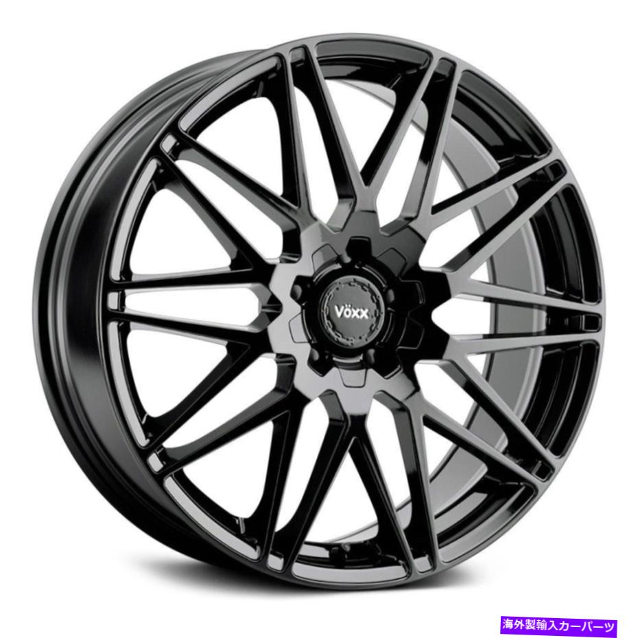 ホイール 4本セット Voxxニースホイール20x8.5(20、5x120.65、72.56)4のブラックリムセット Voxx NICE Wheels 20x8.5 (20, 5x120.65, 72.56) Black Rims Set of 4【並行輸入品】|Us Custom Parts Shop USDM