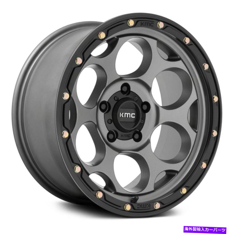 ホイール　４本セット KMC KM541ダーティハリーホイール17x8.5（0、6x139.7、106.1）4の灰色のリムセット KMC KM541 DIRTY HARRY Wheels 17x8.5 (0, 6x139.7, 106.1) Gray Rims Set of 4【並行輸入品】