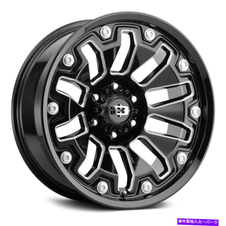 ホイール　４本セット ビジョン362アーマーホイール18x9（12、6x135、87.1）4のブラックリムセット Vision 362 ARMOR Wheels 18x9 (12, 6x135, 87.1) Black Rims Set of 4【並行輸入品】｜Us Custom Parts Shop USDM