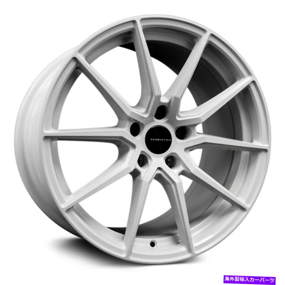 ホイール　４本セット ローゼンシュタインデルタホイール18x8.5（35、5x114.3、73.1）4のホワイトリムセット Rosenstein DELTA Wheels 18x8.5 (35, 5x114.3, 73.1) White Rims Set of 4【並行輸入品】｜Us Custom Parts Shop USDM 308,385円