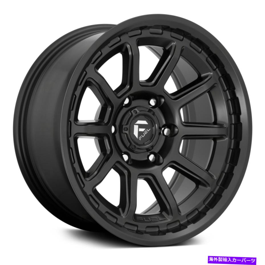 ホイール　４本セット 燃料D689トルク1PCホイール17x9（1、6x139.7、106.1）4のブラックリムセット Fuel D689 TORQUE 1PC Wheels 17x9 (1, 6x139.7, 106.1) Black Rims Set of 4【並行輸入品】