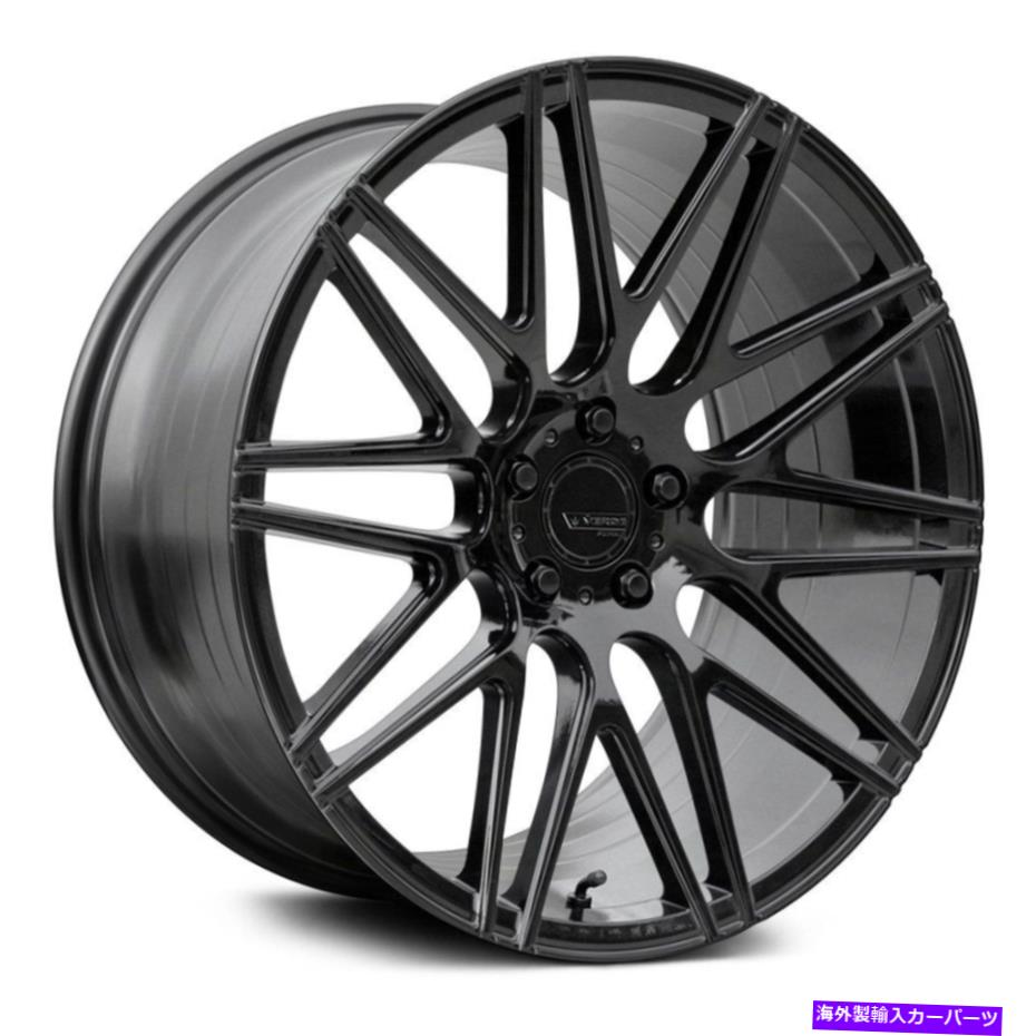 ホイール　４本セット Verde VFF01ホイール19x10（42、5x114.3、74.1）4のブラックリムセット Verde VFF01 Wheels 19x10 (42, 5x114.3, 74.1) Black Rims Set of 4【並行輸入品】