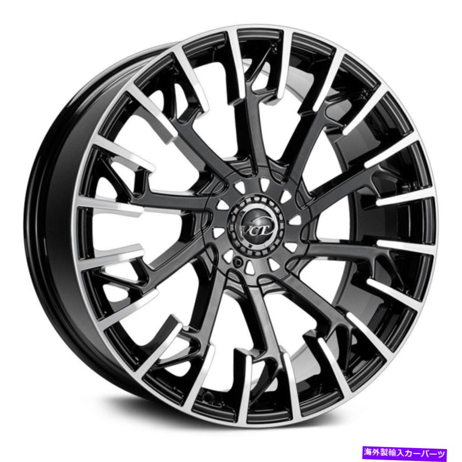 ホイール　４本セット VCTハングマンホイール20x8.5（40、5x114.3、73.1）4のブラックリムセット VCT HANGMAN Wheels 20x8.5 (40, 5x114.3, 73.1) Black Rims Set of 4【並行輸入品】