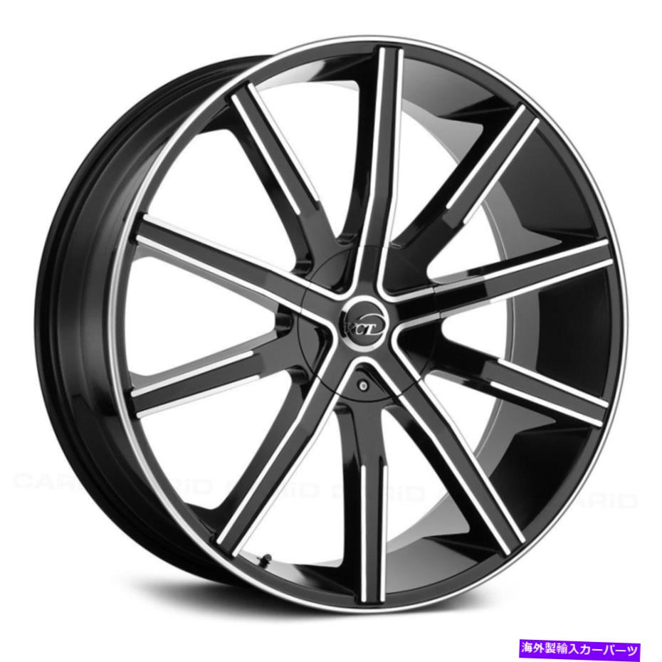 ホイール　４本セット VCT V80ホイール20x8.5（40、5x114.3、73.1）4のブラックリムセット VCT V80 Wheels 20x8.5 (40, 5x114.3, 73.1) Black Rims Set of 4【並行輸入品】｜Us Custom Parts Shop USDM