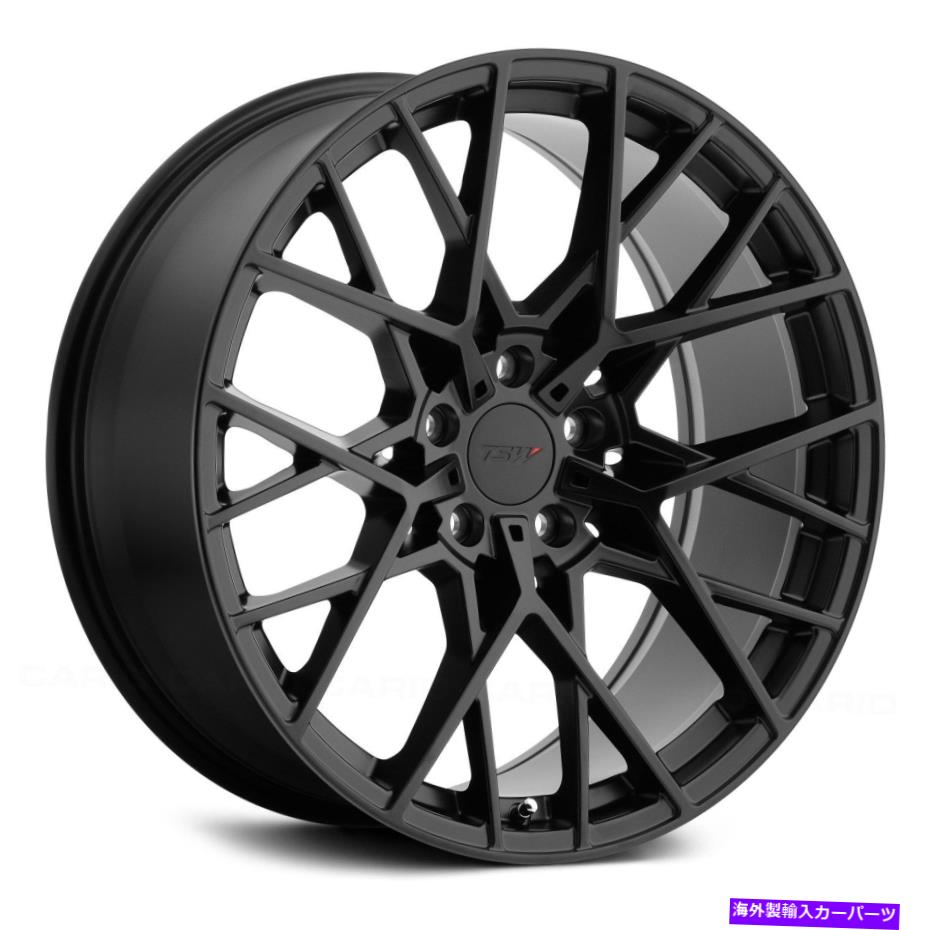 ホイール　４本セット TSWセブリングホイール19x8.5（42、5x112、72.1）4のブラックリムセット TSW SEBRING Wheels 19x8.5 (42, 5x112, 72.1) Black Rims Set of 4【並行輸入品】