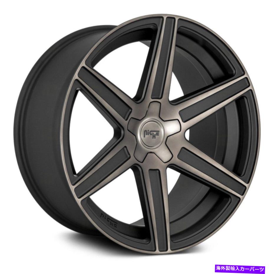 ホイール　４本セット ニッチM236カリーナホイール20x9（35、5x114.3、72.56）4のブラックリムセット Niche M236 CARINA Wheels 20x9 (35, 5x114.3, 72.56) Black Rims Set of 4【並行輸入品】