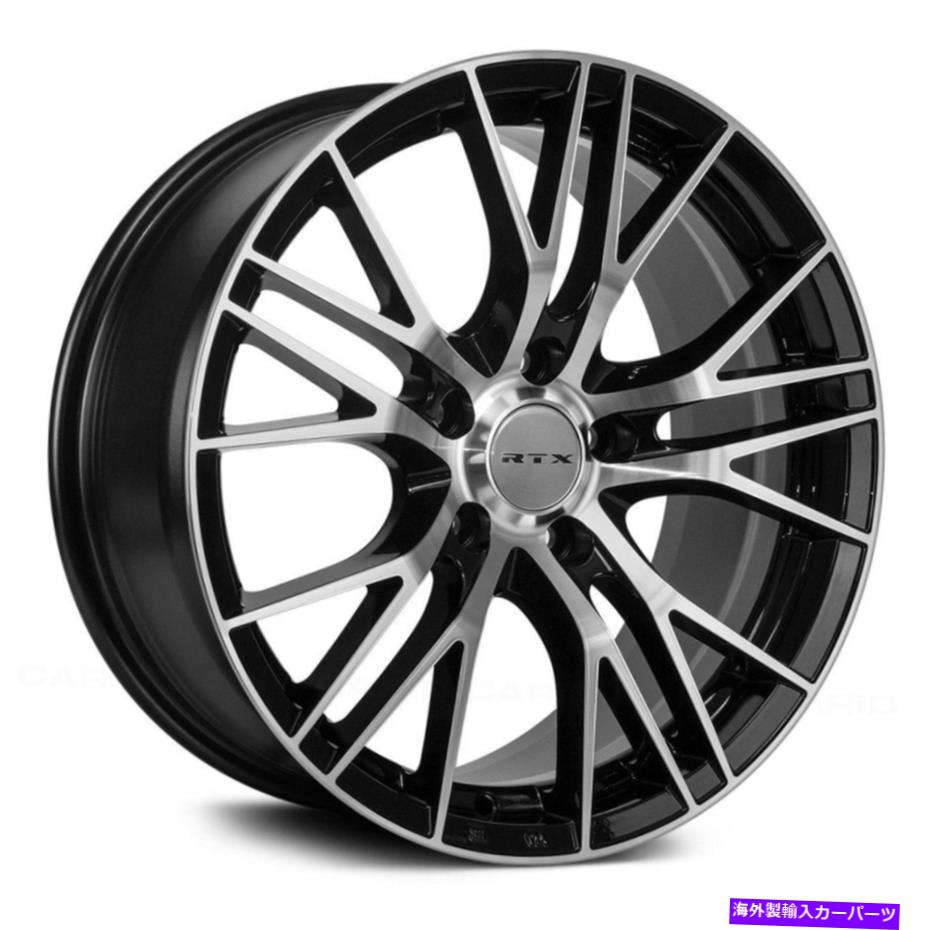 ホイール 4本セット rtx頂点ホイール20x8.5(38、5x114.3、73.1)4のブラックリムセット RTX VERTEX Wheels 20x8.5 (38, 5x114.3, 73.1) Black Rims Set of 4【並行輸入品】|Us Custom Parts Shop USDM
