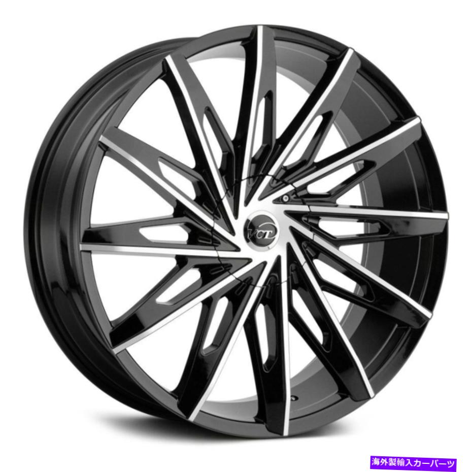 ホイール　４本セット VCT V86ホイール20x8.5（40、5x112、73.1）4のブラックリムセット VCT V86 Wheels 20x8.5 (40, 5x112, 73.1) Black Rims Set of 4【並行輸入品】
