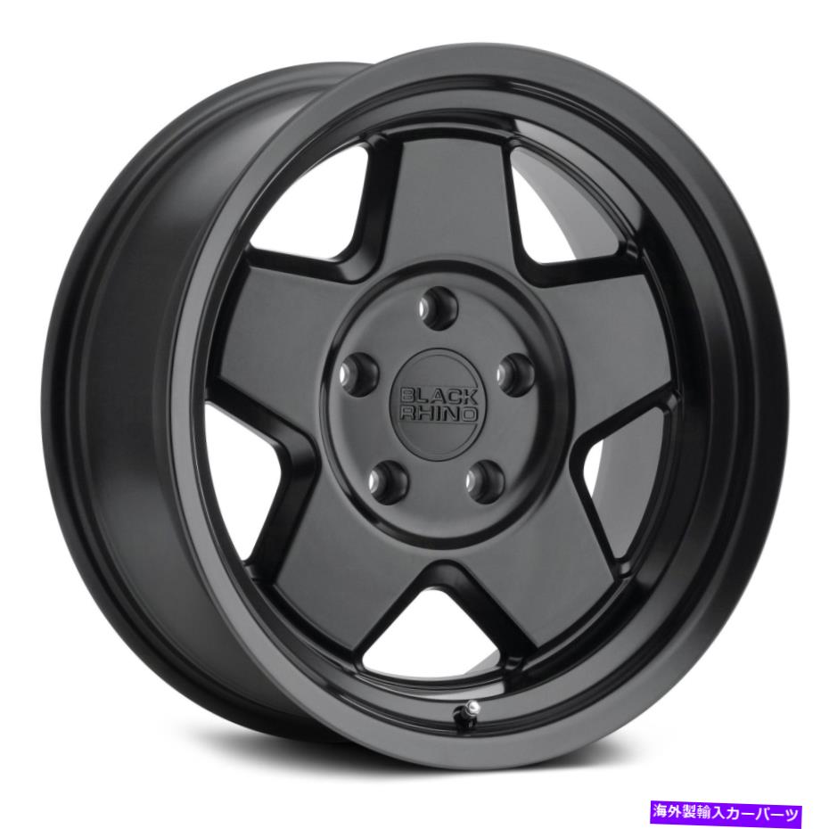 ホイール　４本セット ブラックサイのレルムホイール20x9.5（0、6x114.3、76.1）4のブラックリムセット Black Rhino REALM Wheels 20x9.5 (0, 6x114.3, 76.1) Black Rims Set of 4【並行輸入品】