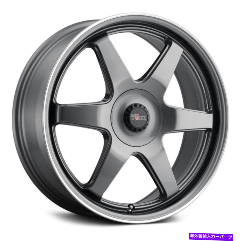 ホイール　４本セット Voxx Rivaホイール20x8.5（32、5x120.65、72.56）4のガンメタルリムセット Voxx RIVA Wheels 20x8.5 (32, 5x120.65, 72.56) Gunmetal Rims Set of 4【並行輸入品】