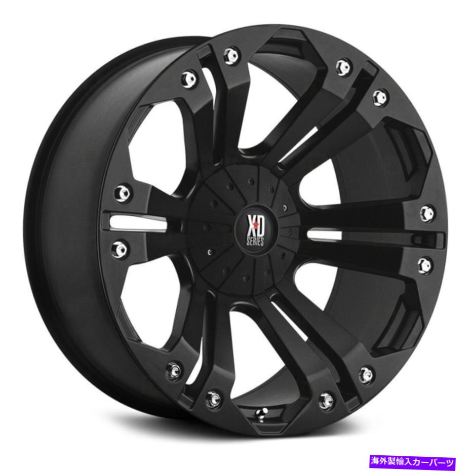 ホイール　４本セット XDシリーズXD778モンスターホイール18x9（18、6x139.7、106.1）4のブラックリムセット XD Series XD778 MONSTER Wheels 18x9 (18, 6x139.7, 106.1) Black Rims Set of 4【並行輸入品】