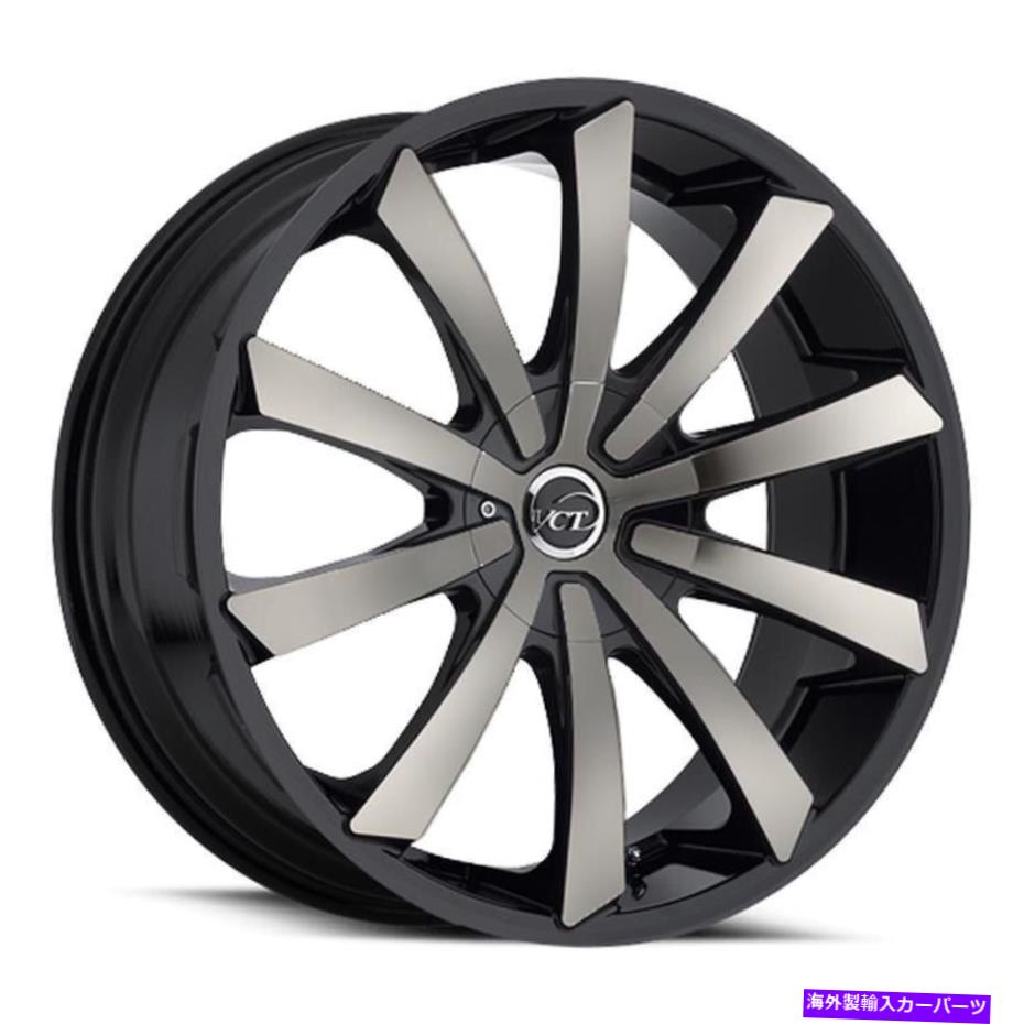 ホイール　４本セット VCT V48ホイール20x8.5（40、5x120.65、73.1）4のブラックリムセット VCT V48 Wheels 20x8.5 (40, 5x120.65, 73.1) Black Rims Set of 4【並行輸入品】｜Us Custom Parts Shop USDM
