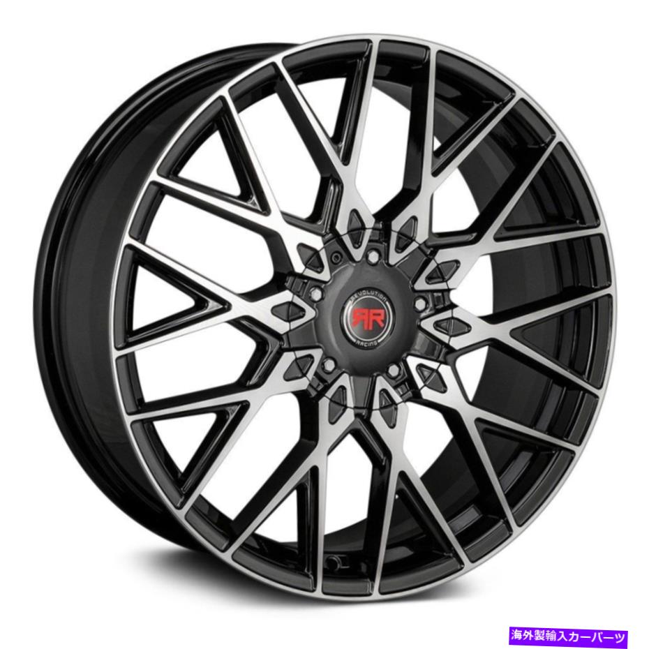 ホイール　４本セット Revolution Racing RR24ホイール20x8（40、5x114.3、73.1）4のブラックリムセット Revolution Racing RR24 Wheels 20x8 (40, 5x114.3, 73.1) Black Rims Set of 4【並行輸入品】｜Us Custom Parts Shop USDM