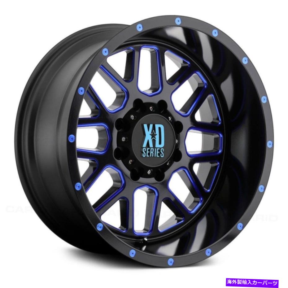 ホイール　４本セット XDシリーズXD820グレネードホイール18x9（-12、5x127、78.1）4のブラックリムセット XD Series XD820 GRENADE Wheels 18x9 (-12, 5x127, 78.1) Black Rims Set of 4【並行輸入品】