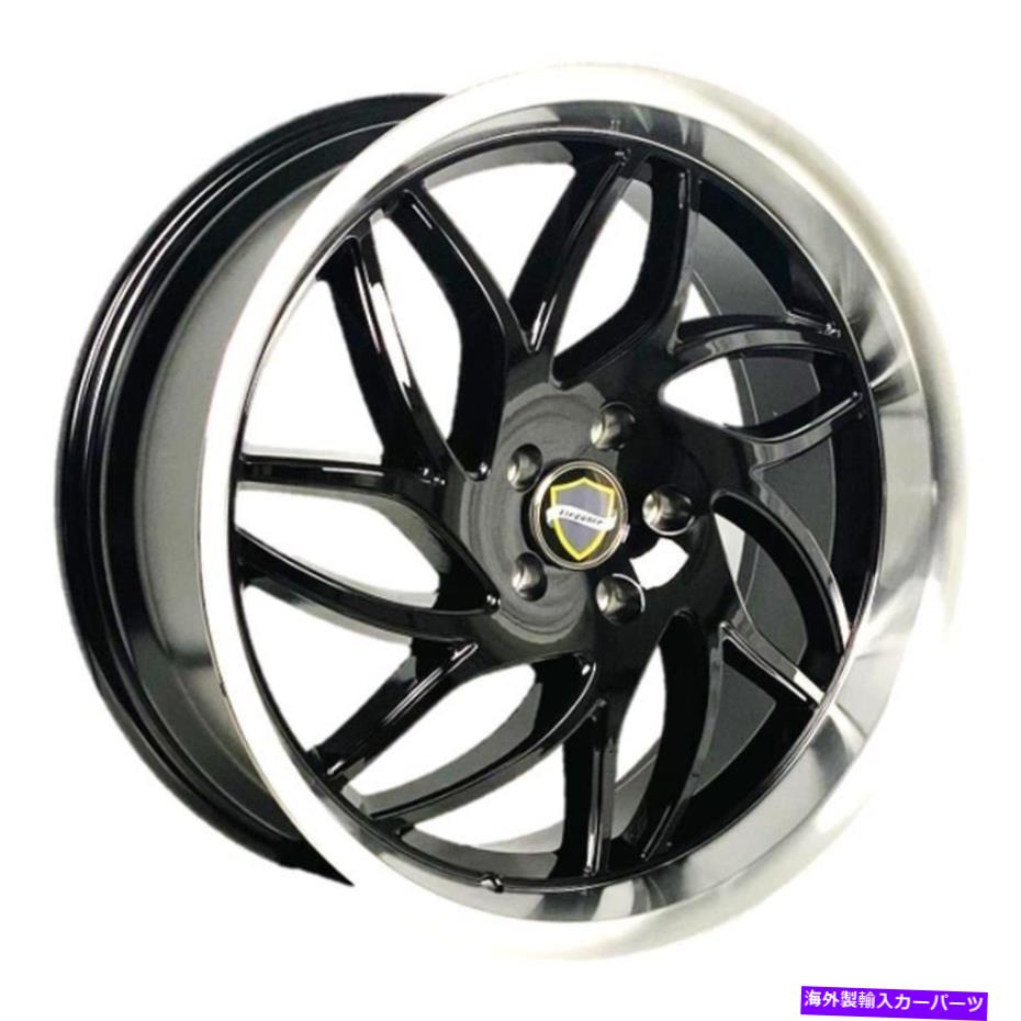 ホイール　４本セット エレガンスマジックホイール20x8.5（35、5x114.3、73.1）4のブラックリムセット Elegance MAGIC Wheels 20x8.5 (35, 5x114.3, 73.1) Black Rims Set of 4【並行輸入品】｜Us Custom Parts Shop USDM