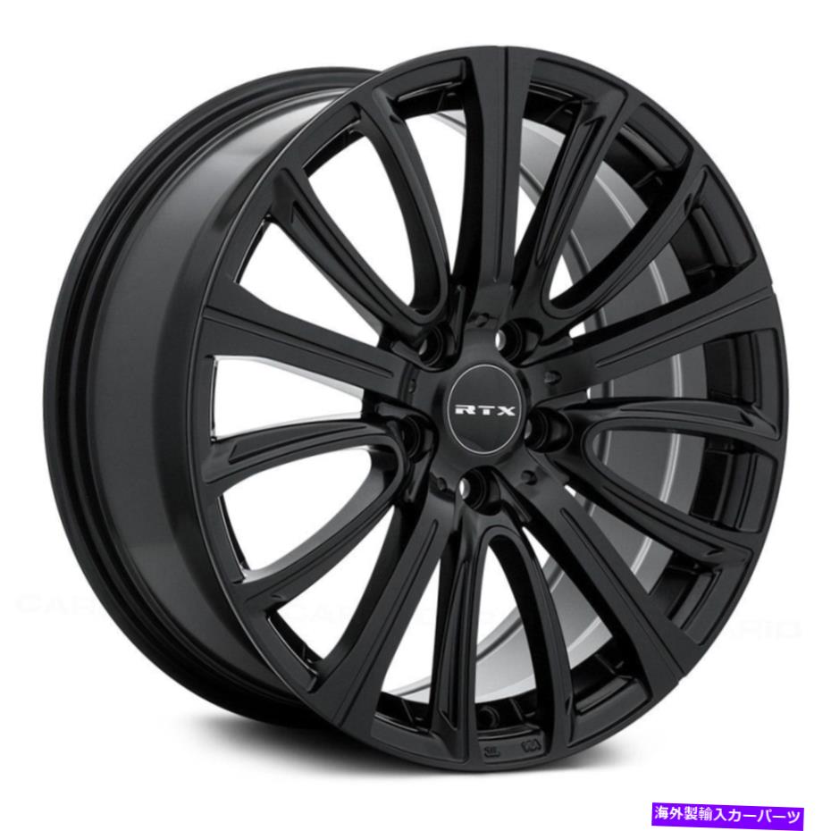ホイール　４本セット RTXネットワークホイール20x8.5（38、5x114.3、73.1）4のブラックリムセット RTX NETWORK Wheels 20x8.5 (38, 5x114.3, 73.1) Black Rims Set of 4【並行輸入品】