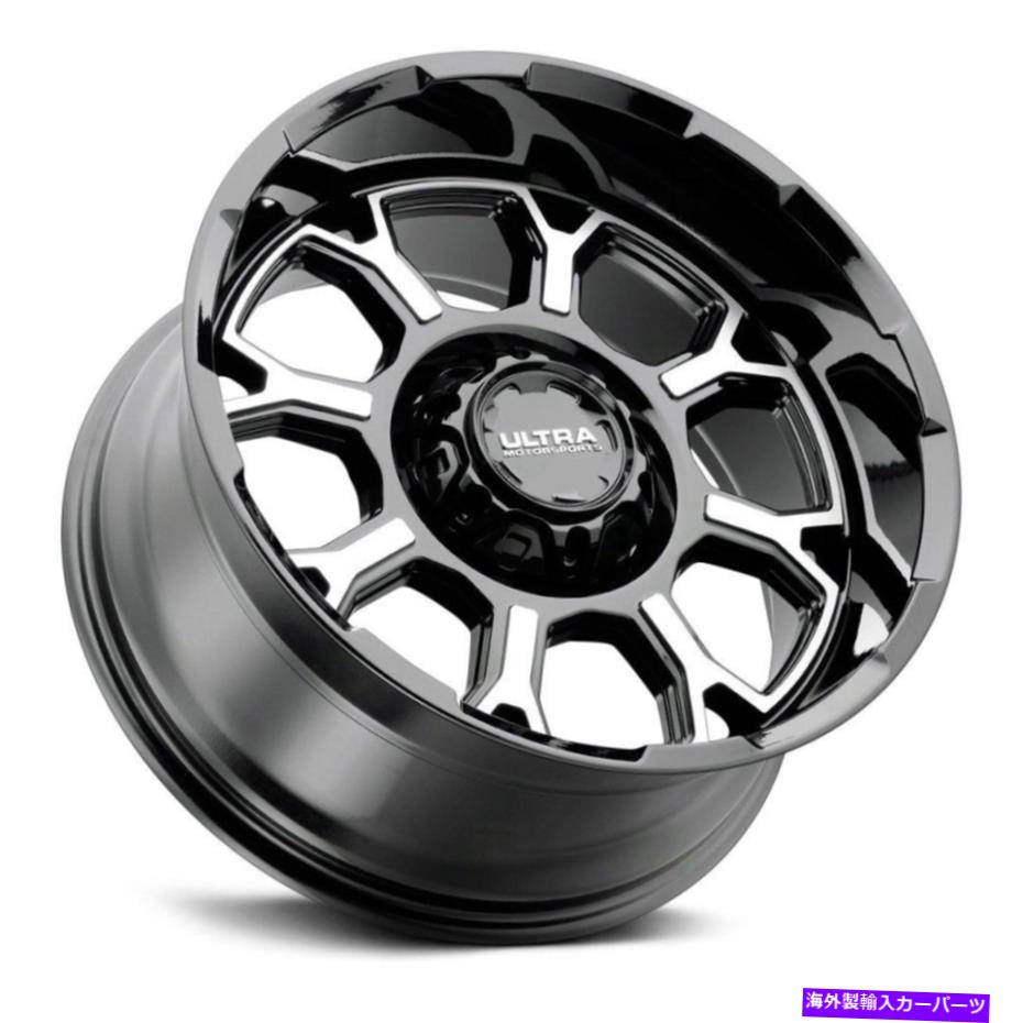 ホイール　４本セット Ultra 124bm Commander Wheels 18x9（12、8x170、125.2）4のブラックリムセット Ultra 124BM COMMANDER Wheels 18x9 (12, 8x170, 125.2) Black Rims Set of 4【並行輸入品】