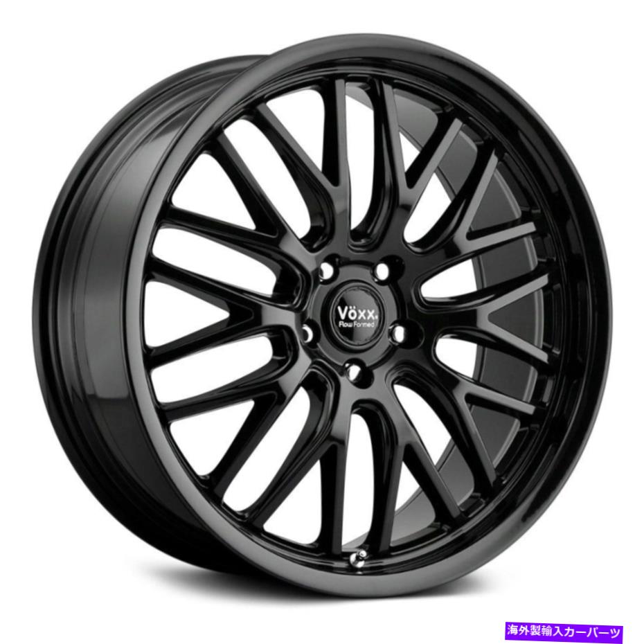 ホイール　４本セット Voxx Masiホイール20x10（35、5x120.65、74.1）4のブラックリムセット Voxx MASI Wheels 20x10 (35, 5x120.65, 74.1) Black Rims Set of 4【並行輸入品】