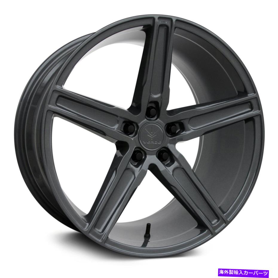 ホイール　４本セット Verde V09 Spry Wheels 19x8.5（45、5x120.65、72.56）4のブラックリムセット Verde V09 SPRY Wheels 19x8.5 (45, 5x120.65, 72.56) Black Rims Set of 4【並行輸入品】