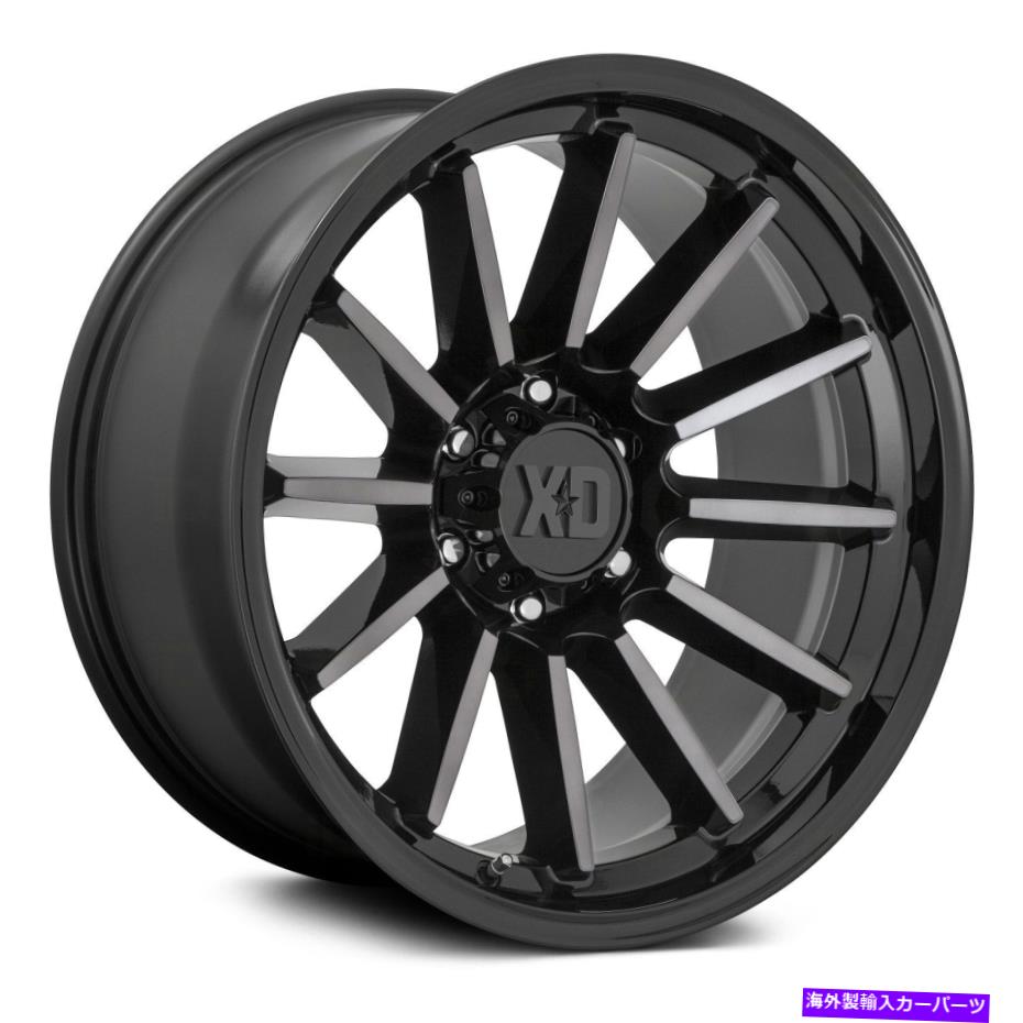 ホイール　４本セット XDシリーズXD855 Luxe Wheels 17x9（18、6x114.3、66.06）4のブラックリムセット XD Series XD855 LUXE Wheels 17x9 (18, 6x114.3, 66.06) Black Rims Set of 4【並行輸入品】