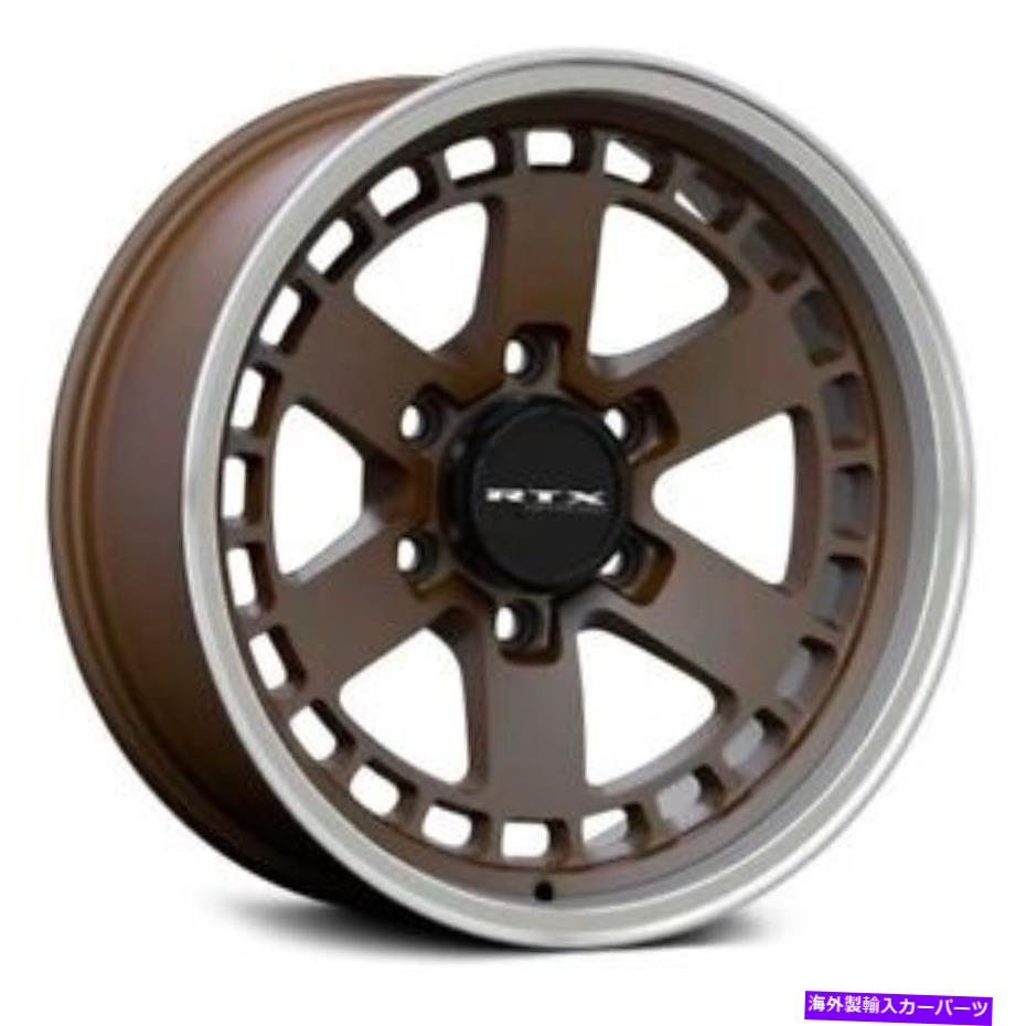 ホイール　４本セット rtx ozarkホイール18x9（0、6x135、87.1）4のブロンズリムセット RTX OZARK Wheels 18x9 (0, 6x135, 87.1) Bronze Rims Set of 4【並行輸入品】