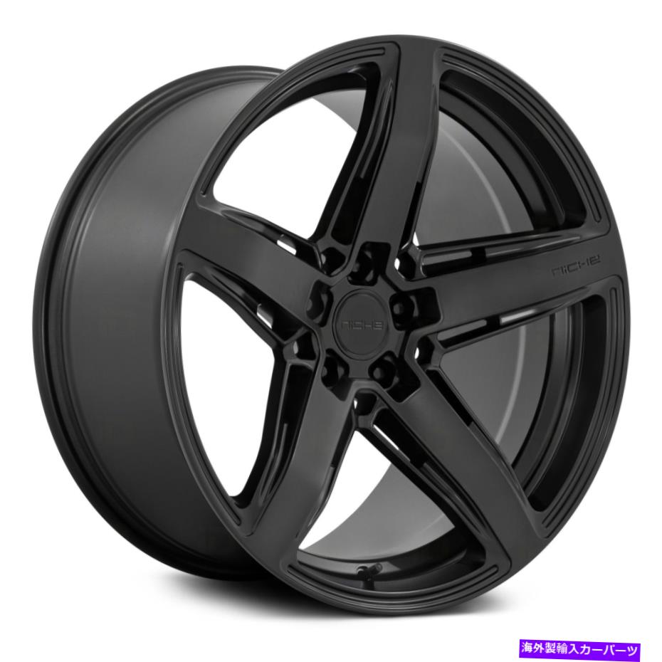 ホイール 4本セット ニッチM269テラモホイール18x8(30、5x114.3、72.56)4のブラックリムセット Niche M269 TERAMO Wheels 18x8 (30, 5x114.3, 72.56) Black Rims Set of 4【並行輸入品】|Us Custom Parts Shop USDM