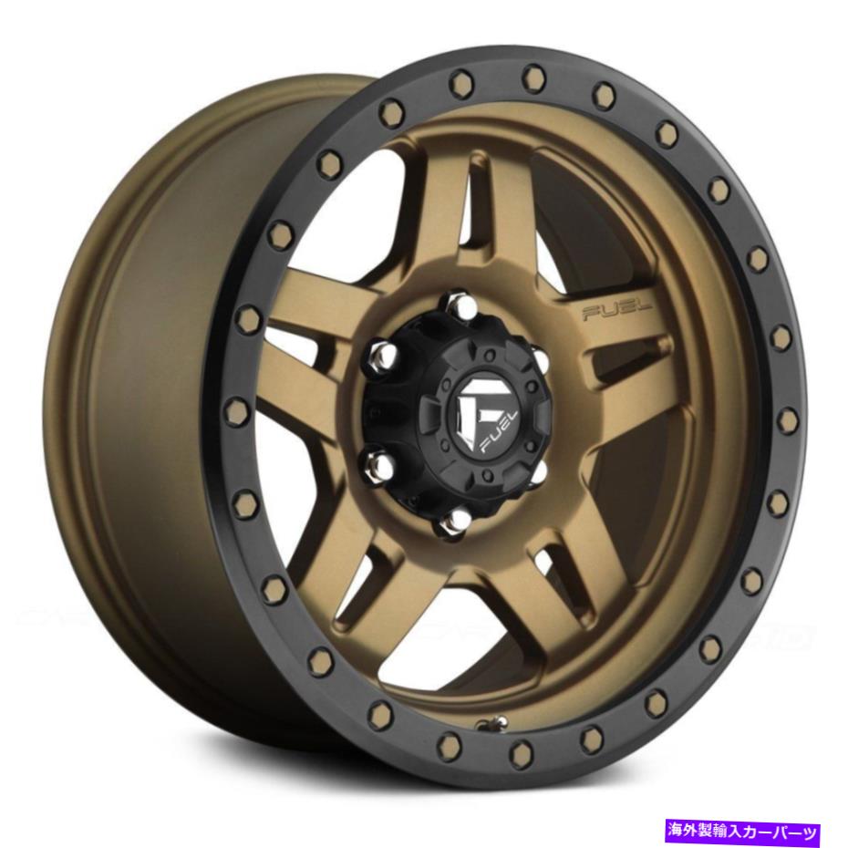 ホイール　４本セット 燃料D583 ANZA 1PCホイール17x8.5（-6、5x127、78.1）4のブロンズリムセット Fuel D583 ANZA 1PC Wheels 17x8.5 (-6, 5x127, 78.1) Bronze Rims Set of 4【並行輸入品】