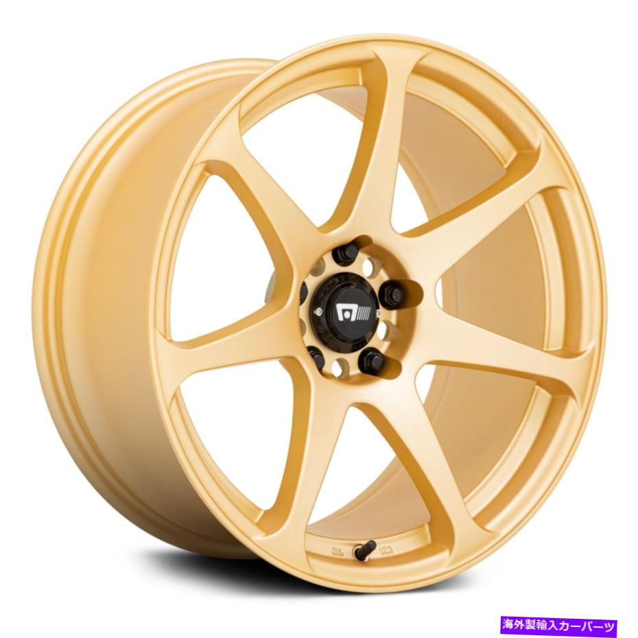 ホイール　４本セット Motegi Racing MR154バトルホイール18x9.5（38、5x114.3、72.56）4のゴールドリムセット Motegi Racing MR154 BATTLE Wheels 18x9.5 (38, 5x114.3, 72.56) Gold Rims Set of 4【並行輸入品】