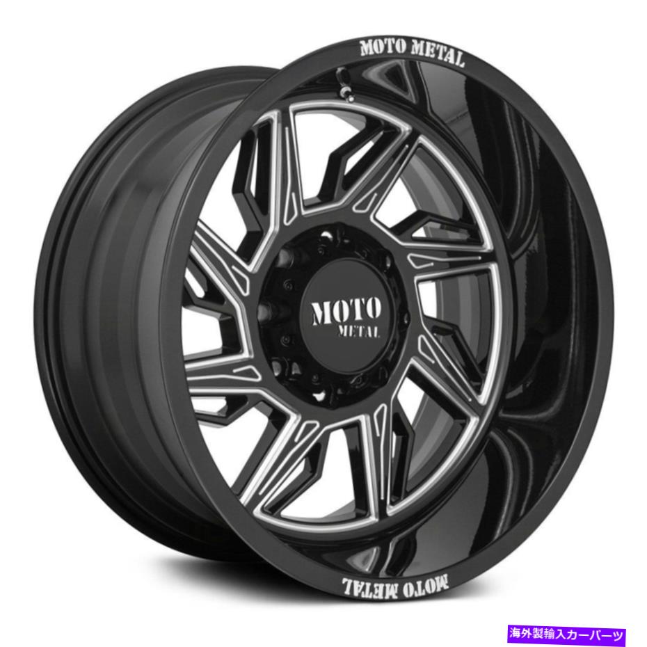 ホイール　４本セット Moto Metal Mo997ハリケーンホイール20x10（-18、5x127、71.5）4のブラックリムセット Moto Metal MO997 HURRICANE Wheels 20x10 (-18, 5x127, 71.5) Black Rims Set of 4【並行輸入品】